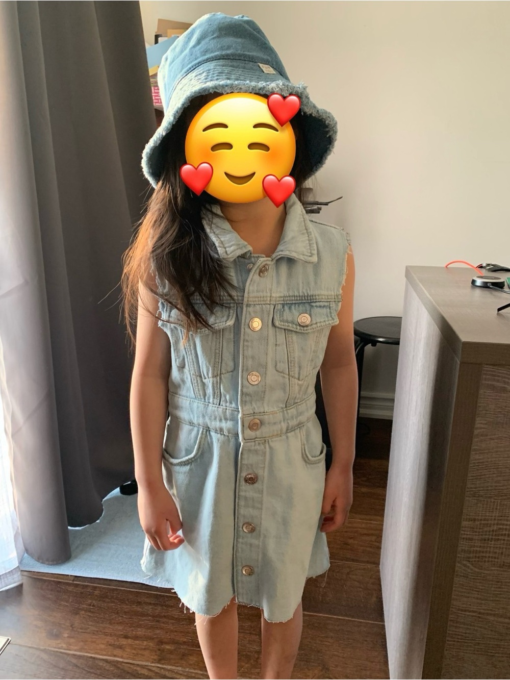 Zara girls denim dress and skort - size 6